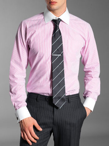粉色高档纯棉衬衫