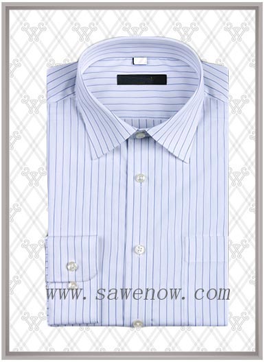 蓝色条纹衬衫SWN84344